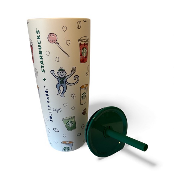 Roller Rabbit’s Dark Green Monkey Mas Starbucks Limited Edition - Picture 3 of 4